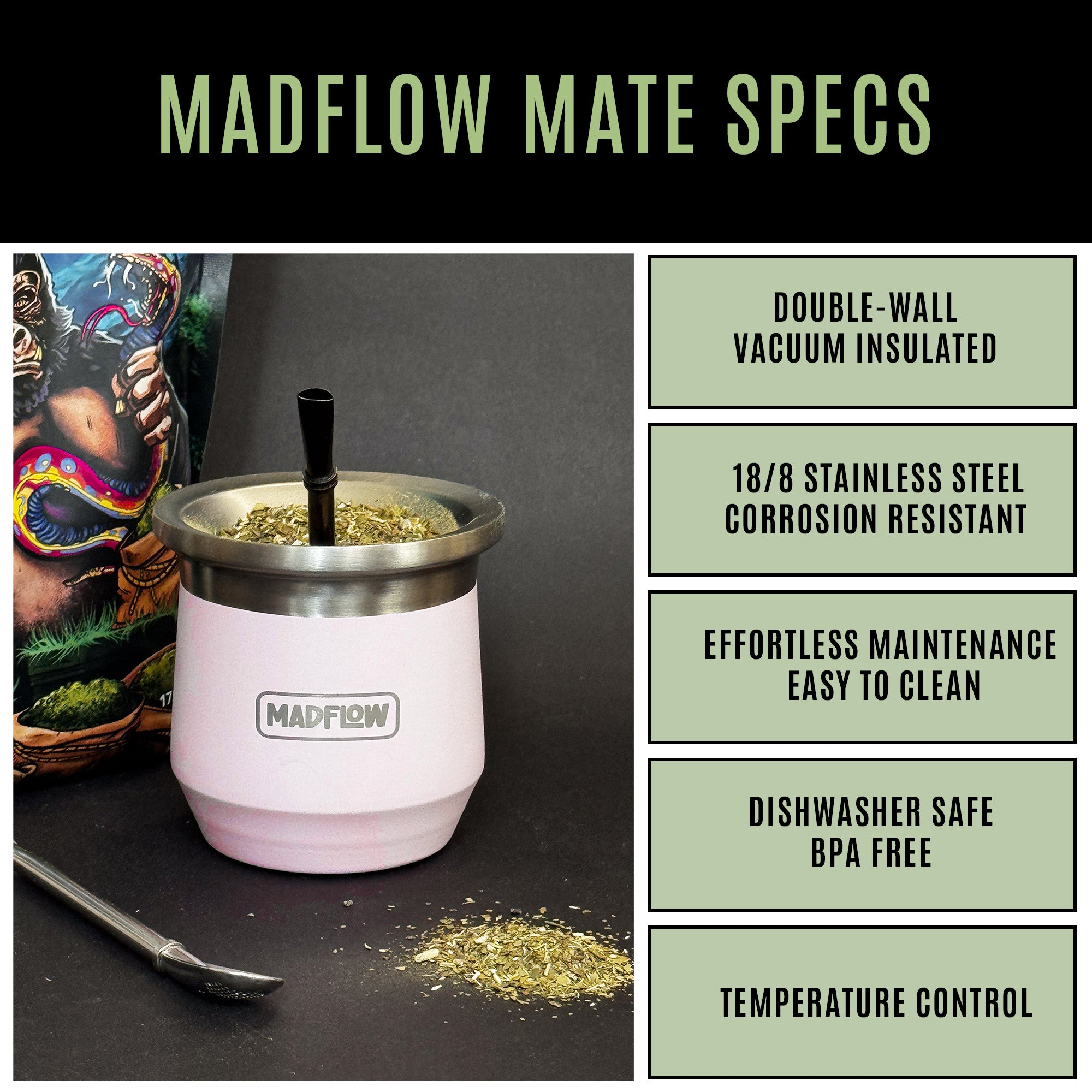 Mate Cup Sunset Pink