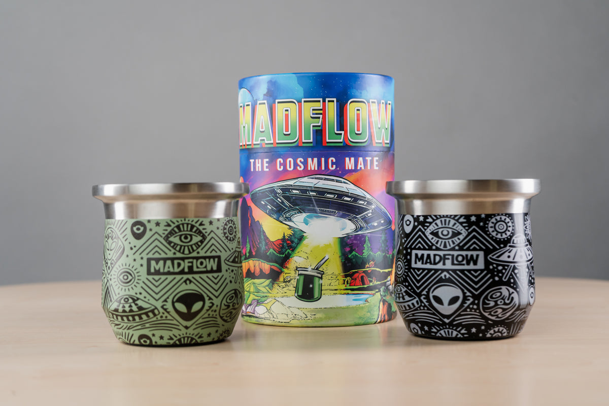 MADFLOW Alien collection mate cups, studio shot