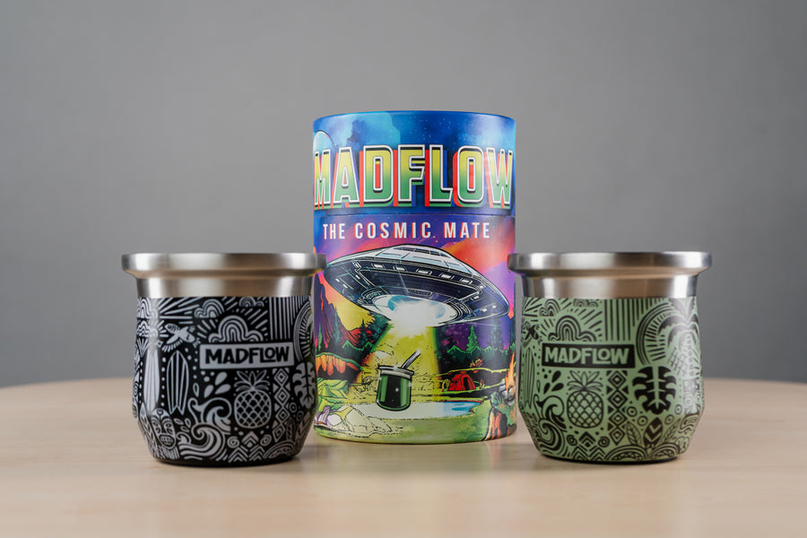 MADFLOW Tiki collection mate cups, studio shot
