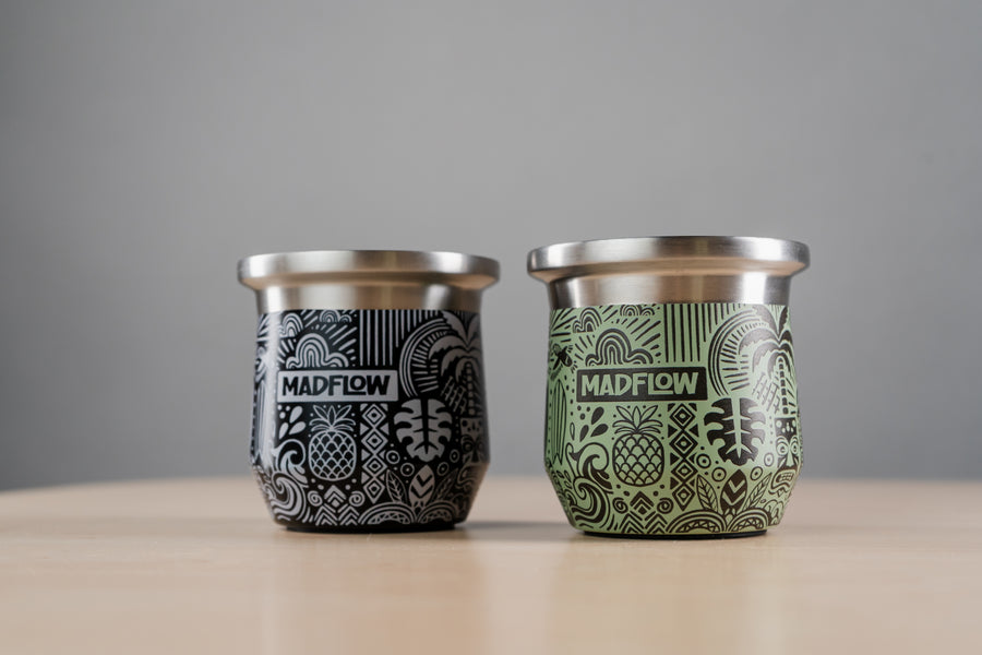 MADFLOW Tiki collection mate cups, studio shot