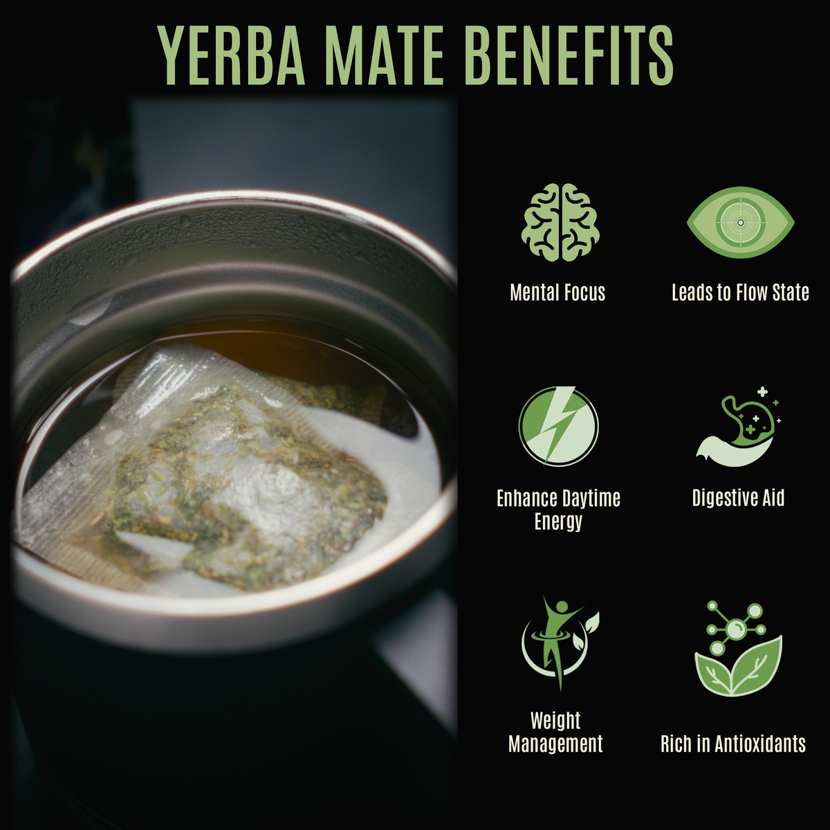 Benefits of MADFLOW yerba mate tea bags