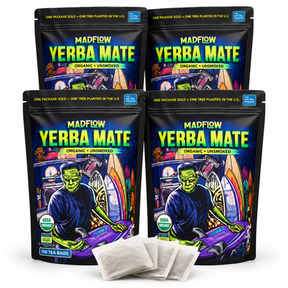 MADFLOW yerba mate tea bags 4-pack